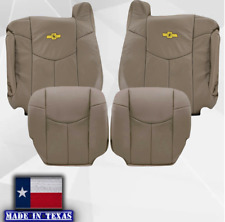 For 2002 Chevy Avalanche Leather New Front Replacement Seat Covers Tan 522