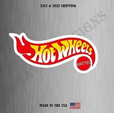 Hot Wheels Mattel Logo Vinyl Decal Sticker Usa Made Truck Car Window Wall Car