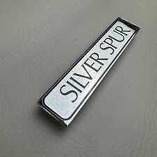 1984 Rolls Royce Silver Spur Rear Trunk Lid Emblem Badge Logo Nameplate Oem