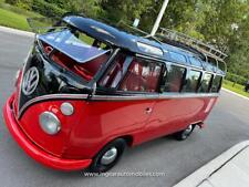 1973 Volkswagen Vw Bus Ragtop Red Interio Vw Bus Ragtop Red Interior See Video