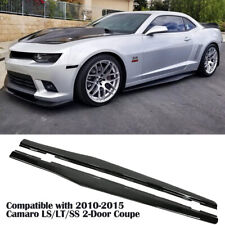 Fit For 2010-2015 Chevy Camaro Side Skirts Lip Extension Panel Splitter Ss Ls Lt
