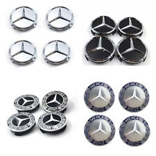 4pcs 75mm Wheel Center Hub Caps Cover Logo Badge Emblem For Mercedes Benz Usa