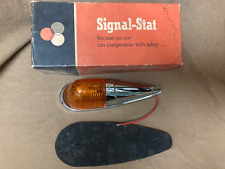 Vintage Signal Stat 1310a Nos Chrome Cab Clearance Light W Amber Lens Pad