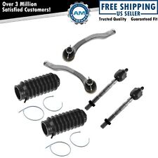 Inner Outer Tie Rod End W Rack Boot Lh Rh Set Of 4 For 98-01 Acura Integra