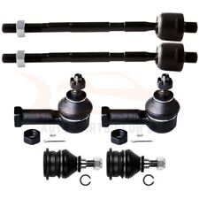 6pcs Front Inner Outer Tie Rods Upper Ball Joints For 1994-1999 Mitsubish Galant