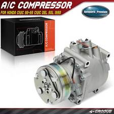 Ac Compressor W Clutch 4-groove For Honda Civic 1992-1993 Civic Del Sol 1993