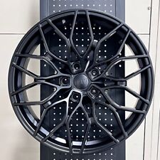 20 W719 Satin Black Staggered Wheels Rims Fits Bmw 5x120 20x8.5 20x9.5 35
