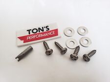 4 Domestic Theft Deterrent Auto Security License Plate Screws Stainless Steel Sn