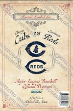 2022 Field Of Dreams Game Day Program Cincinnati Reds Chicago Cubs Official Vin