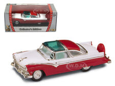1955 Ford Crown Victoria Red White 143 Diecast Model Car Road Signature 94202
