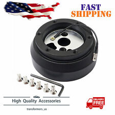 6 Hole Black Steering Wheel Hub Adapter For Gm Chevy Flaming River Ididit
