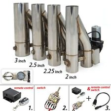 Metal Electric Exhaust Cutout Stainless Steel Dual Valve Controller Pipe Kit