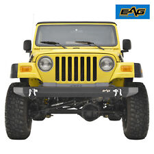 Eag Front Bumper With D-rings Textured Black Fit 87-06 Jeep Wrangler Tj Yj