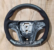 D-type Genuine Carbon Suede Alcantara Steering Wheel For Chevrolet Camaro 12-15