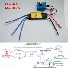 12v 40a Esc Drive Controller For Car Electric Turbo Charger Boost Air Intake Fan