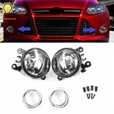 Driving Front Bumper Fog Lights Lamps Pair For 2012-2014 Ford Focus Clear Lens