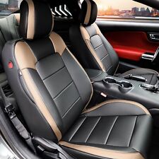 Red Rain Black And Orange Mustang Seat Covers Customized 10pcs Car Seat Covers