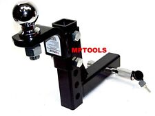 10 Drop Hitch Mount 2 Receiver Adjustable With 1-78 Hitch Ball And Pin Lock