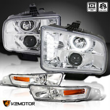 For 2005-2009 Ford Mustang Halo Projector Headlightsclear Bumper Signal Lamps