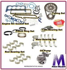 Sbc 350 Chevy Engine Kit All Brand Names Rings Bearings Gaskets Timing Oil Pump
