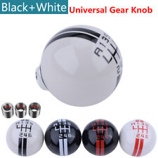 6 Speed Gear Shift Knob For Ford Mustang Shelby Gt500 White Manual Shifter