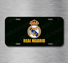 Real Madrid C.f. Football Soccer Futbol License Plate Front Auto Tag