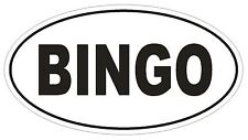 Bingo Oval Bumper Sticker Or Helmet Sticker D1889 Euro Oval