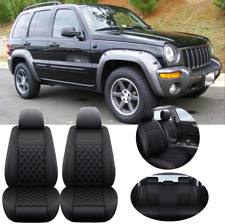 For Jeep Liberty Car Seat Covers 5-seater Front Rear Full Set Cushion Pu Leather