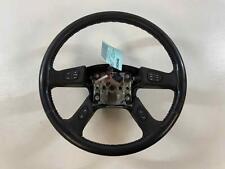 2003 - 2007 Gmc Sierra 2500 Black Leather Steering Wheel Audio