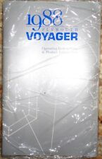 1988 Plymouth Voyager Owners Manual Original New Old Stock