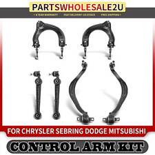 6x Front Upper Lower Control Arm W Ball Joint For Chrysler Sebring 1995-2000