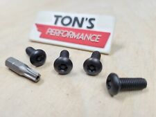 Black Acura Security Anti Theft Luxury Auto License Plate Screws Stainless Bolts