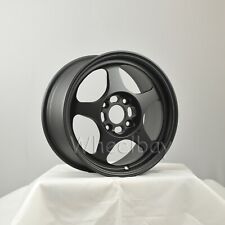 On Sale 4 Pcs Rota Wheels Slipstream 15x7 4x100 40 Hb 67.1 Satin Black