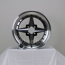 On Sale 4 Rota Wheel Zero Plus 15x8 4x114.3 0 73 Full Polish Black 3 Lip