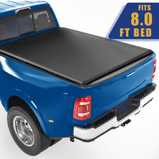 8ft Long Bed Soft Roll Up Tonneau Cover For 1994-2018 Ram 1500 1994-02 2500 3500