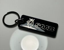 Saab Key Chain Black Silver 9-3 Sonett 900se Monte Carlo Quantum Toad Made In