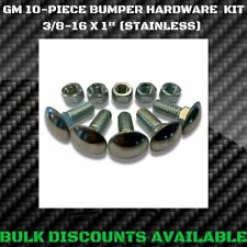 1950-1981 Chevy Bel Air Front Rear Chrome Bumper Bolts Nuts 38 Stainless Gm