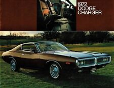 1972 Dodge Charger Rallye Se Coupe Hardtop Dealer Sales Brochure Sales Brochure