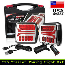 Wireless Magnetic Light Kit Led Trailer Rear Light For Tow Trucks Campers Rv