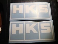 2x Hks Decals - Diecut Vinyl Logo Sticker - Aftermarket Parts Stickers Jdm Turbo
