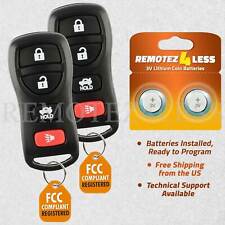 2x Keyless Entry Remote For 2002 2003 2004 2005 2006 Nissan Altima Kbrastu15