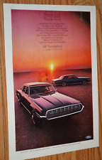 1968 Ford Thunderbird Landau Original Vintage Advertisement Print Ad-68