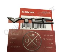 New Oem Honda Vtec Emblem Jdm Badge Civic Si Accord Prelude Integra Cr-v Acura