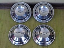 68 69 70 Chevrolet Dog Dish Hubcaps 10 12 Set Of 4 Chevy 1968 1969 1970 Copo