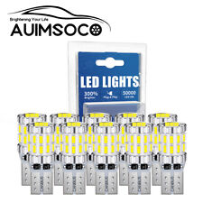 10x T10 Led License Plate Light Bulbs 6000k Super Bright White 168 2825 194
