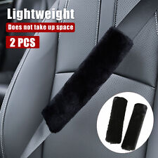 2 Pack Seat Belt Shoulder Covers Car Auto Sheepskin Strap Pads Cushion Headrest