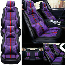 Fashion Luxury Pu Leather Car Seat Cover 5-seat Frontrear Full Set Auto Cushion
