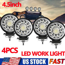4pcs 5inch Round Led Work Lights White Combo Driving Offroad Fog Lamp For Jeep