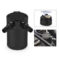Baffled Oil Catch Can Reservoir Tank With Air Filter Breather Aluminum Fittings