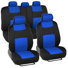 Car Seat Covers For Ford Mustang 2 Tone Blue Black W Split Bench